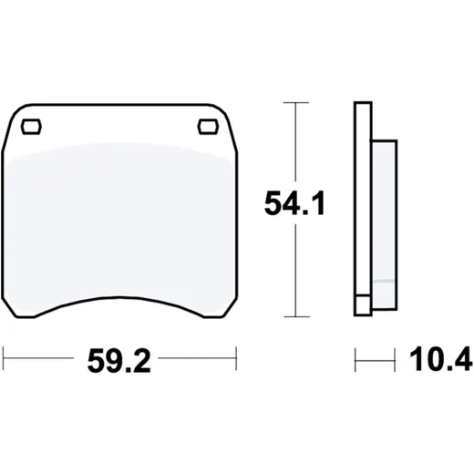 Bremsklotz Standard TRW Alternative: 7328388 passend für: Triumph T (140, 150, 160), TR7, TR65