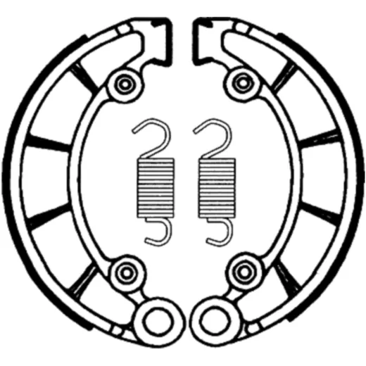 Brake shoes with spring TRW for: Honda CB