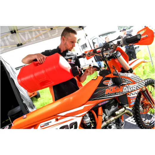 Pro octane RAPID fuel can 20L red with flexible filling spout f