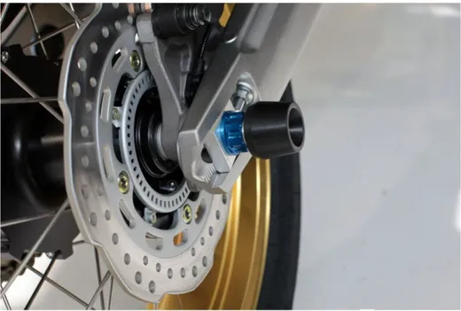 Sturzpad für Achse hinten Evotech schwarz passend für: Honda CRF