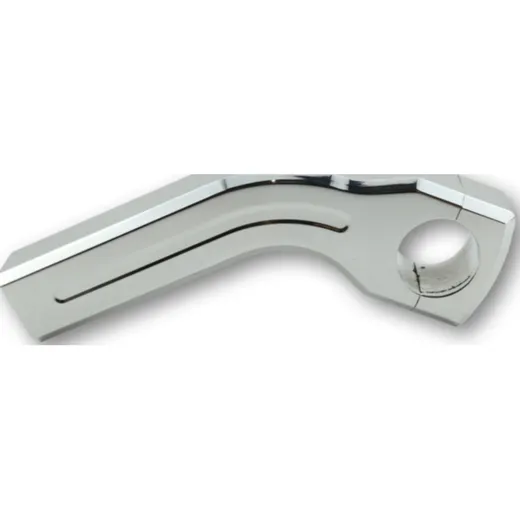 Ritz Alu-Riser curved Style, polished, 150 mm,1 1/4 inch, with cable ducting