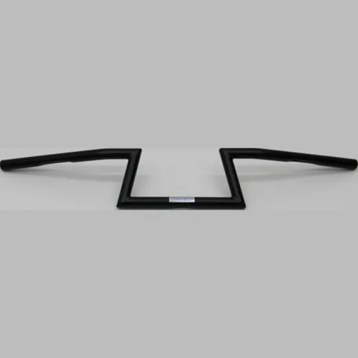FEHLING Handlebars Z-bar, 1 inch, with notches, high, narrow, black