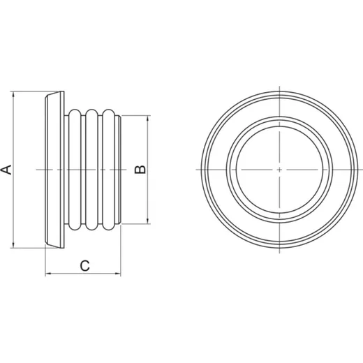 HIGHSIDER Cover cap set, for BMW RnineT CNC FRAME CAP Set B