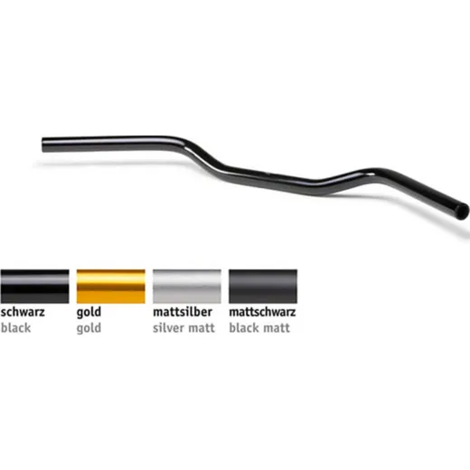 CLUBMAN 1 Zoll Lenker AS1.4LL, matt silber