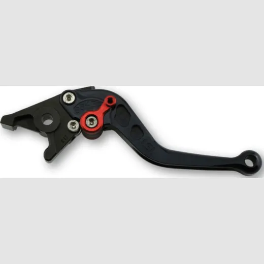 LSL Bremshebel Classic R53R, schwarz/rot, kurz
