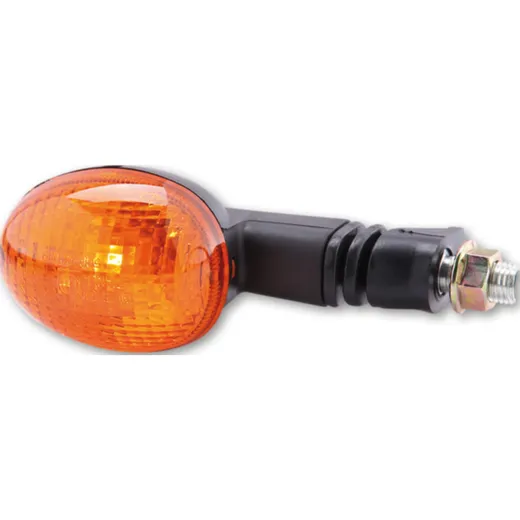 Blinkleuchte Mini-Blinker, oval, schwarz 202-221