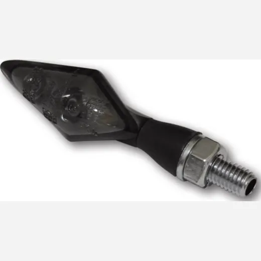HIGHSIDER LED turn signal/position light PEN HEAD DOUBLE, b/w, tinted