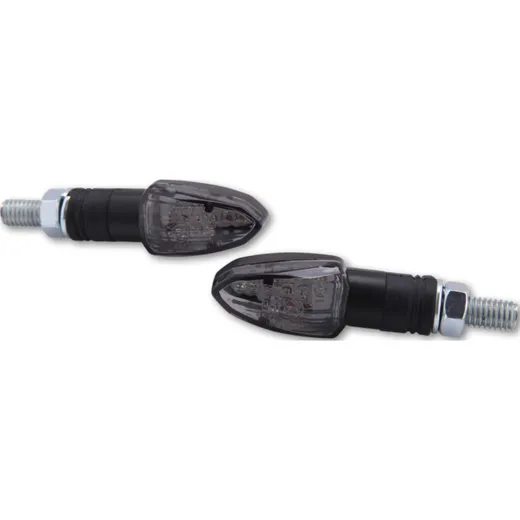 SHIN YO LED indicators LIZZARD, black, tinted glass