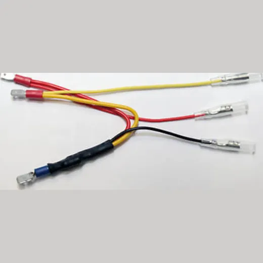 SHIN YO Resistor with adapter cable for LED taillights, 4.7 mm flat plug