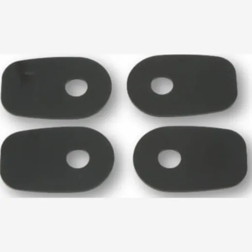Blinklicht SHIN YO Montageplatten INDY SPACER für div. für: KAWASAKI Z750/,ZX10R,ER6 F/N, schwarz, Set