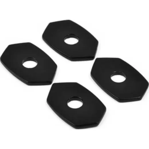 HIGHSIDER Mounting plates INDY SPACER Alu black, for various for: KAWASAKI