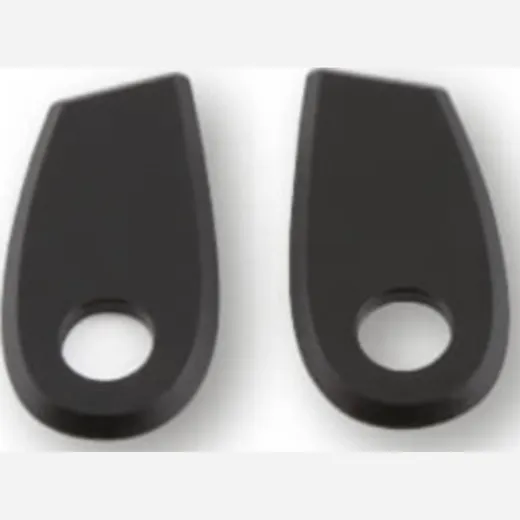 HIGHSIDER Alu rear turn signal mounting plates for BMW RnineT, black, set