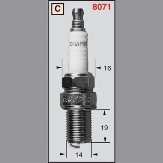 CHAMPION Spark plug QC61YC/CCH1027