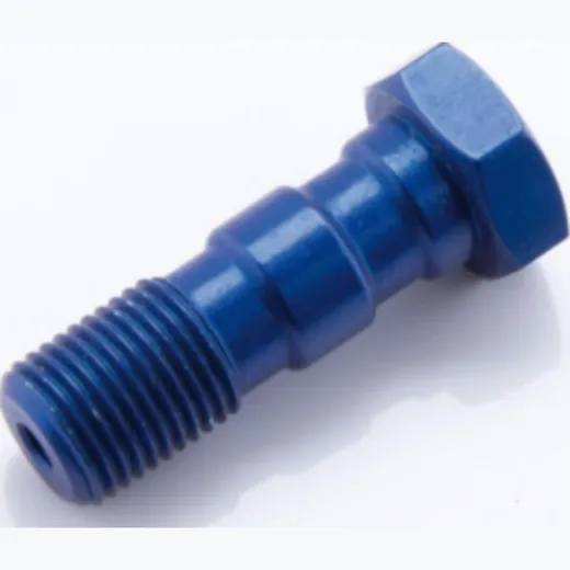 LSL Alu-Doppelhohlschraube M10x1.00, blau