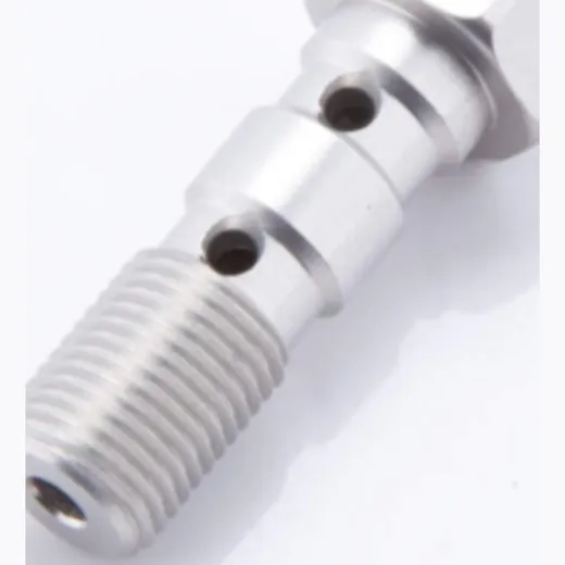 LSL Aluminium double banjo bolt M10x1.00, silver