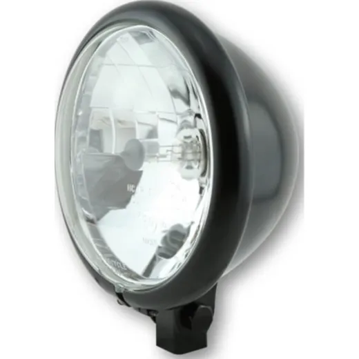 Lampe Licht SHIN YO SHIN YO 5 3/4 Zoll Scheinwerfer Bates Style, schwarz seidenmatt