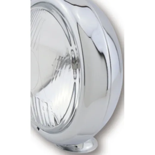 SHIN YO 4 1/2 inch driving lamp, flat housing, chrome plated