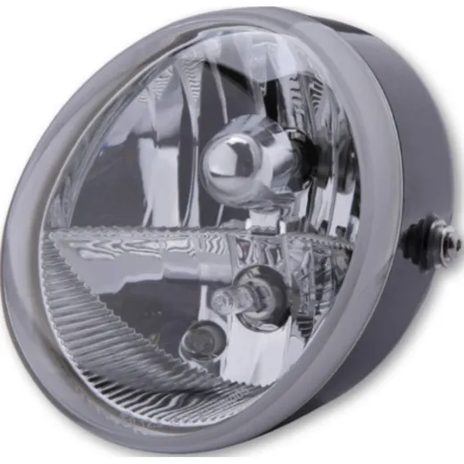 Lampe SHIN YO Universal Scheinwerfer OVAL mit Standlicht, schwarz, 12V H9+H11, E-gepr.