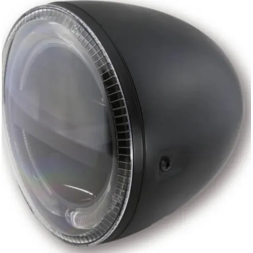 Lampe Licht HIGHSIDER HIGHSIDER 5 3/4 Zoll LED Hauptscheinwerfer CIRCLE, schwarz