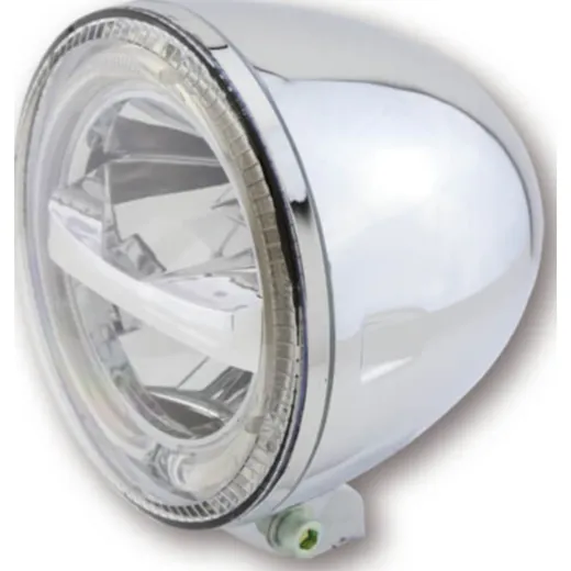 Lampe Licht HIGHSIDER 5 3/4 Zoll LED Hauptscheinwerfer CIRCLE, chrom