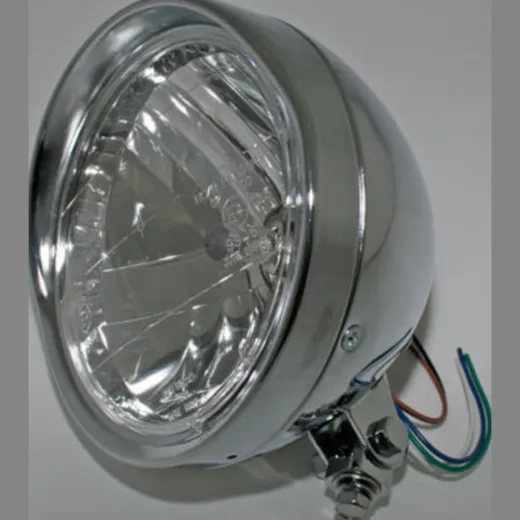 Lampe Licht SHIN YO 6 1/2 Zoll Cruiser-Chromscheinwerfer mit Schirm 223-051