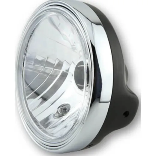 Lampe Licht SHIN YO 7 Zoll LTD-Scheinwerfer, schwarz glänzend