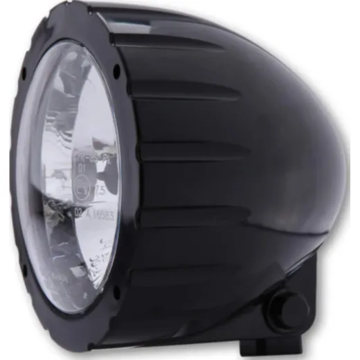 Lampe Licht SHIN YO ABS Scheinwerfer mit Fräsung, schwarz, HS1, untere Befestigung