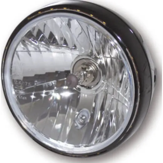 Lampe Licht SHIN YO 7 Zoll Scheinwerfer RENO 2, schwarz glänzend