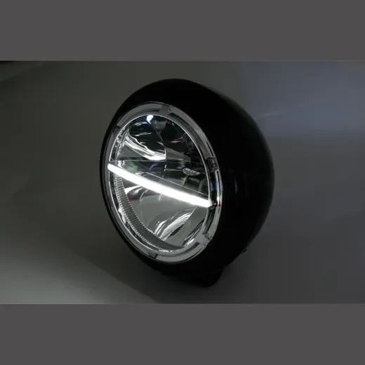 HIGHSIDER 7-inch VOYAGE HD-STYLE LED headlight, bottom mount 223-165