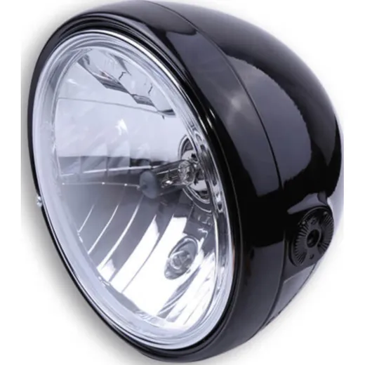 Lampe Licht SHIN YO 7 Zoll Scheinwerfer SANTA FE, schwarz glänzend