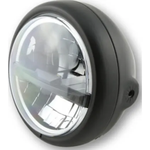 HIGHSIDER 5 3/4 Zoll LED-Scheinwerfer PECOS TYP 5, schwarz matt