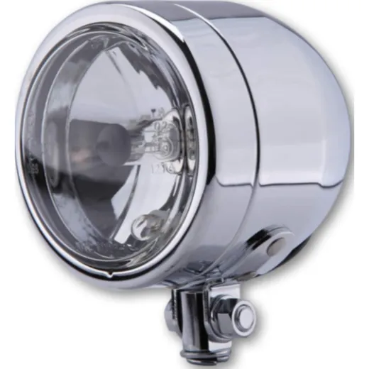 Lampe SHIN YO Chromscheinwerfer 90mm, mit unterer Befestigung, Fernlicht H4