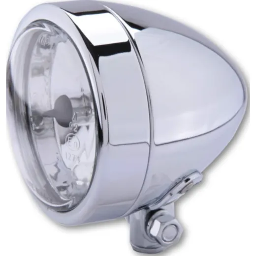 Lampe SHIN YO Chromscheinwerfer BULLET, untere Befestigung, Fernlicht H4