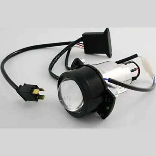 SHIN YO Ellipsoid headlamp 50 mm with cover for high beam and low beam, H1