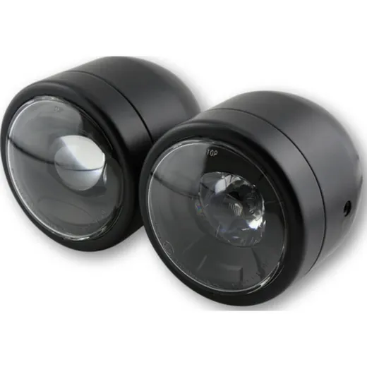 SHIN YO LED Hauptscheinwerfer TWIN, schwarz, seitliche Befestigung