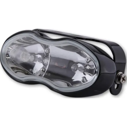 Lampe Licht SHIN YO Fern- und Nebelscheinwerfer, schwarz, Glas klar, 2x H3 55W