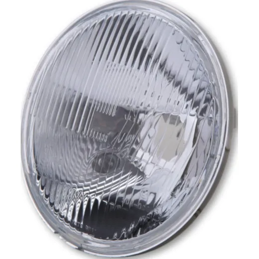 SHIN YO H4 headlight insert, embossed glass, 7 inch (176 mm) with parking light