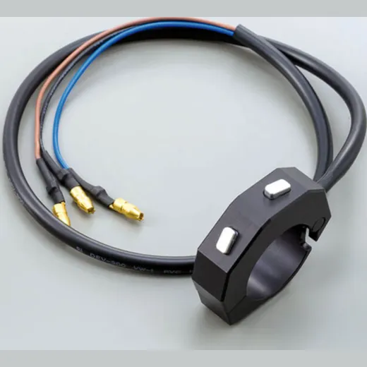 DAYTONA Externe CNC Tasterarmatur mit 2 Taster, schwarz, für 7/8 & 1 Zoll Lenker