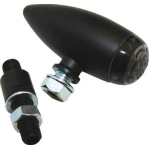 HIGHSIDER LED taillight MICRO-BULLET, black, tinted
