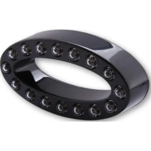 SHIN YO LED taillight MEMPHIS, black housing, oval