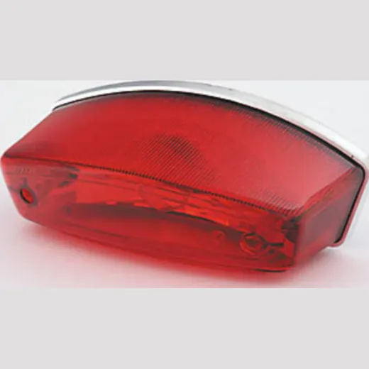 SHIN YO Universal tail light MONSTER with prism reflector and red clear glass