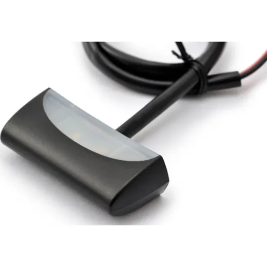 DAYTONA License plate light, black, E-gepr.
