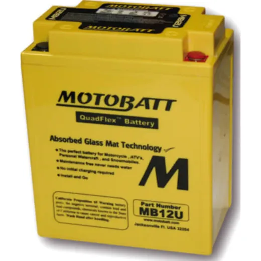 Akku MOTOBATT Batterie MB12U, 4-polig