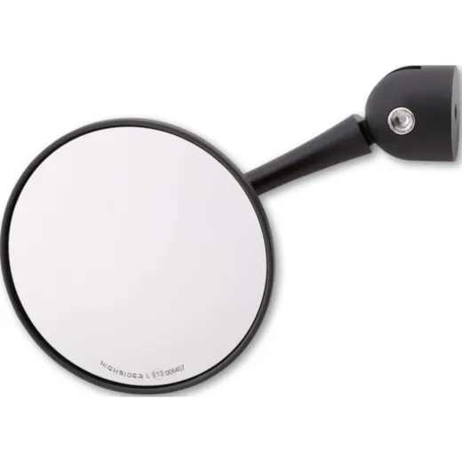 HIGHSIDER CLASSIC handlebar end mirror, black bead blasted