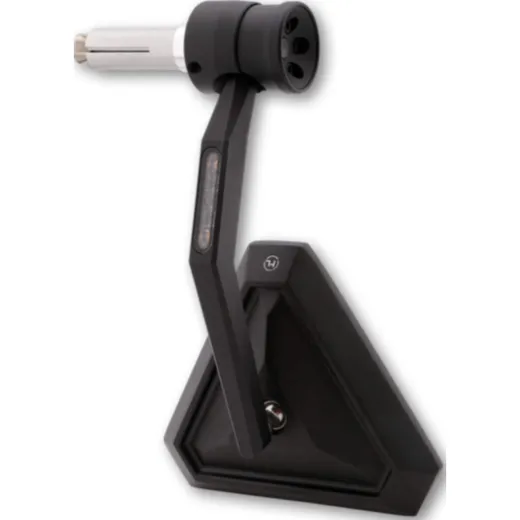HIGHSIDER TETRA handlebar end mirror with LED turn signal