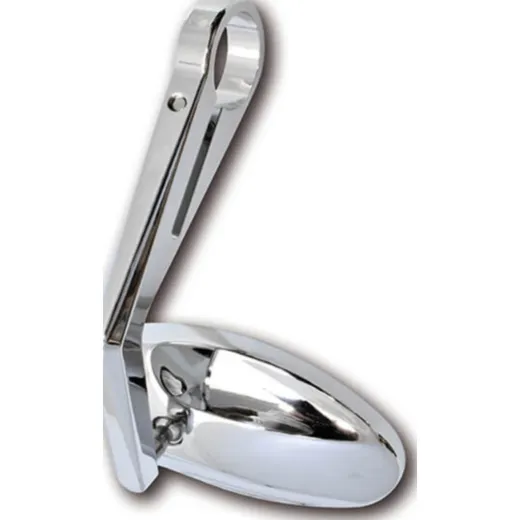 SHIN YO Handlebar end mirror FERRARA, chrome