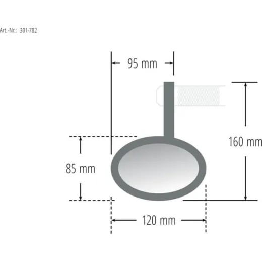 HIGHSIDER FERRARA 2 handlebar end mirrors