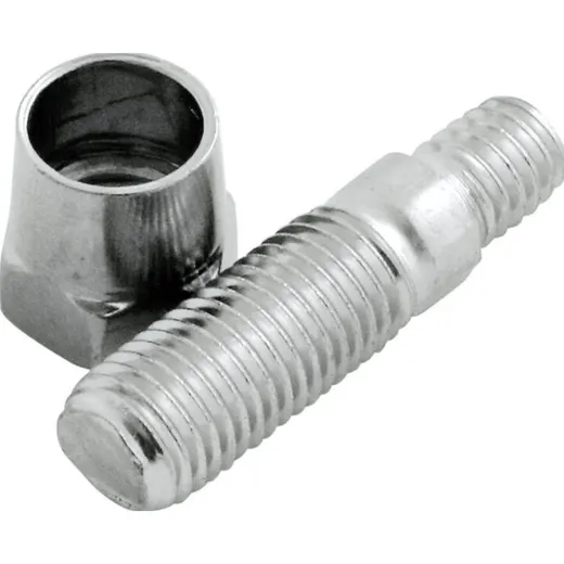 HIGHSIDER Mirror adapter M10 to 5/16 inch UNC, chrome