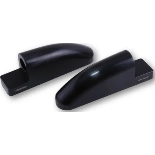 HIGHSIDER CNC fairing mirror adapter FB-1 long, black, set