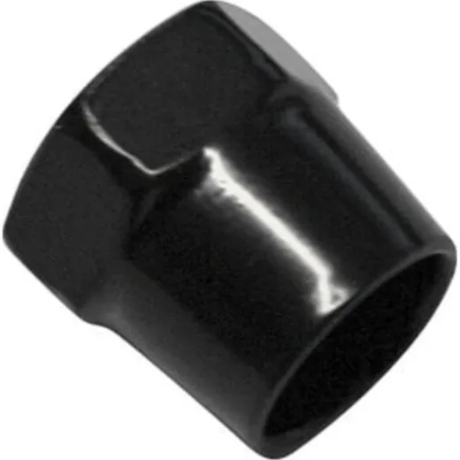 Mirror nut 14 mm, black, M10 x 1.25 RH